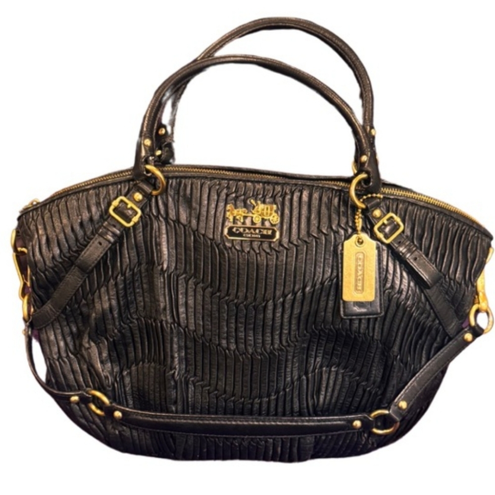 Coach Black Leather Handbag 💕💕